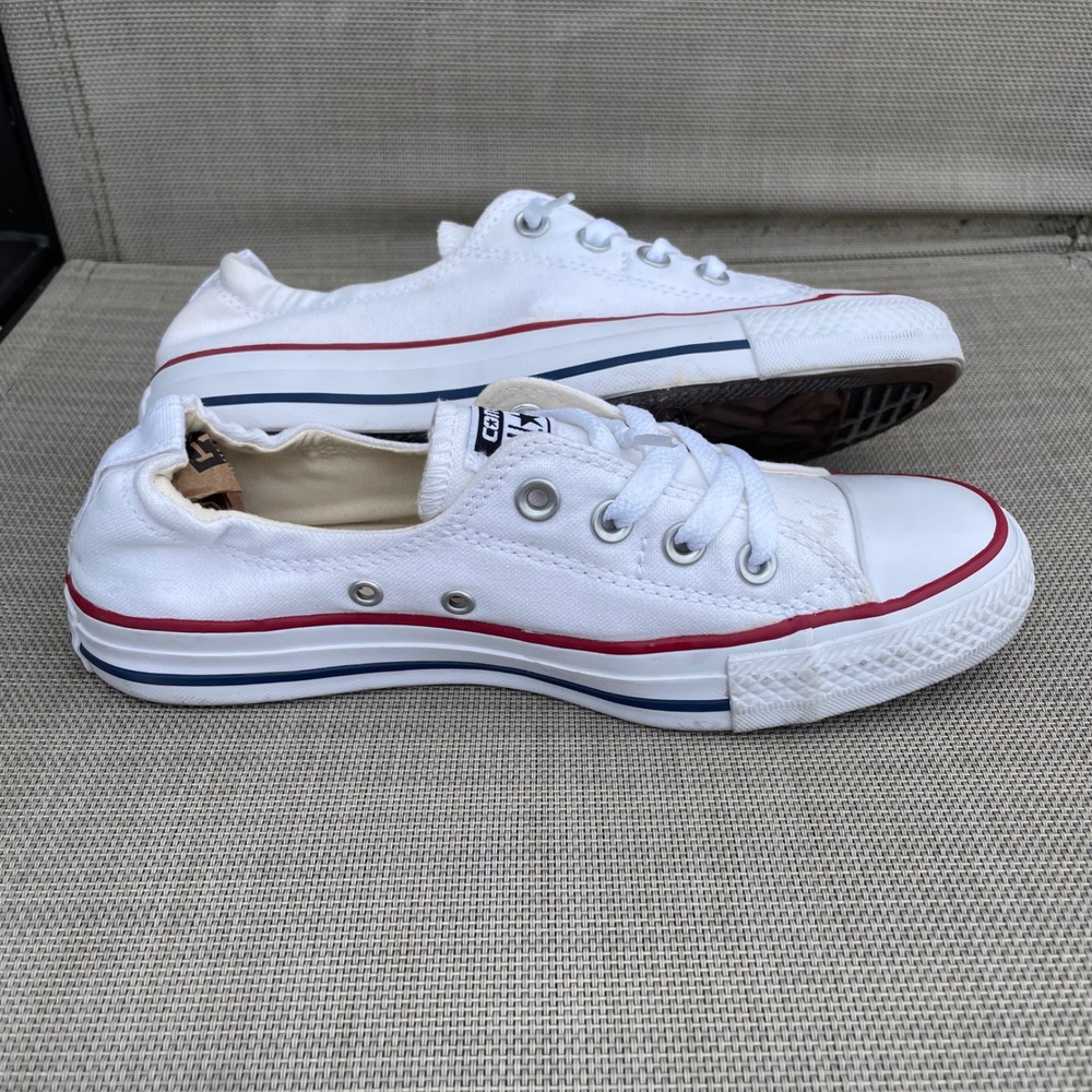 Converse Chuck Taylor All Star Shoreline White Slip On Sneakers 537084F Womens 8 - Picture 3 of 9